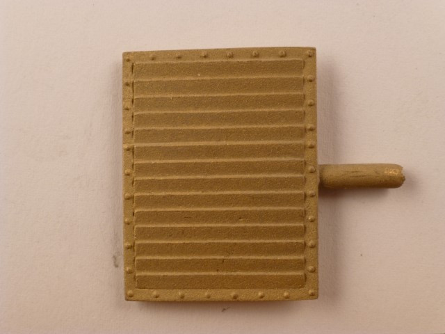 Kühlrippenblech, 22,5 x 29,5mm, mit genieteten Rahmen