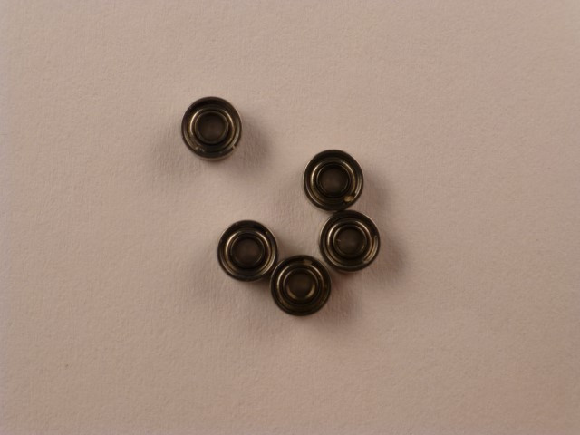 Kugellager, Innen Durchmesser 1,5mm,  Aussendurchmesser 4mm, 2mm Breit, 5 Stück