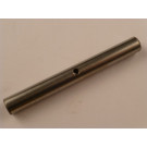 Treibrad-Achse, Durchmesser 6mm, 53mm lang,  beidseitig zentriert, mit 2mm Querbohrung mittig für  Schneckenrad 5.0164